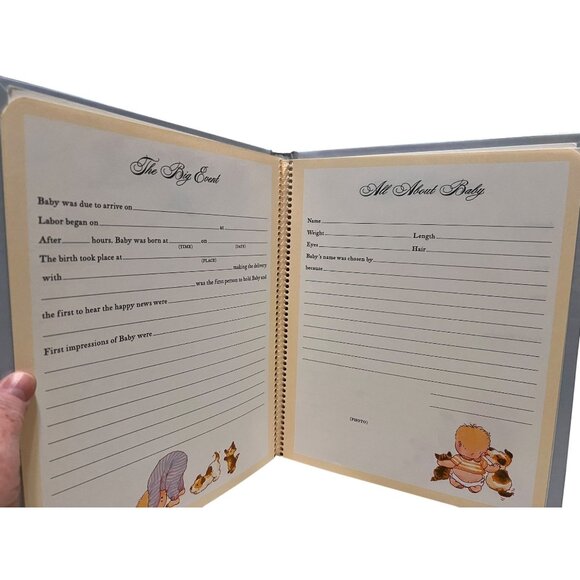 Hallmark Baby's First Three Years Vintage Keepsake Memory Book Blue Baby Boy New - Picture 7 of 10